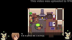 Who’s Hotter? Busty Witch or Director with Giant Dildo in Hentai Game