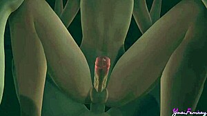 Yaoi Femboy POV : Otsuke se masturbe et se fait baiser sur le porche de la maison