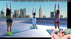 follando con mi compañera y sus amigas en casa