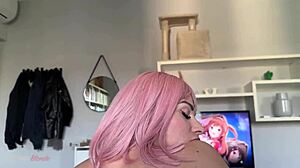 My cosplay slut is a doll for all the guys