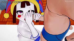 Pomni from amazing digital circus wanna bang in the infirmary with sport outfit, no censor!