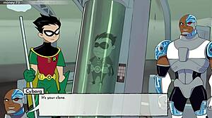 18Titans part 24 - Bumblebee enjoys steamy bathroom fun with Raven