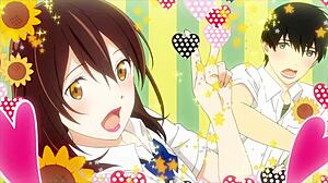 チカが大胆に膵臓を貪り食うワイルドなアニメシーン