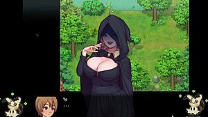 Who’s Hotter? Busty Witch or Director with Giant Dildo in Hentai Game