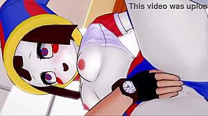Pomni from amazing digital circus wanna bang in the infirmary with sport outfit, no censor!