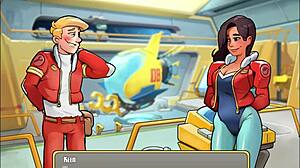 i'm diving into space rescue code pink for a wild joystick ride. lune's curvy body takes my huge cock.