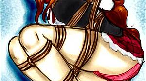 Dungeon fantasies with anime girls tied up by ropes, captured in stunning detail