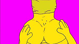 The Simpsons hentai - Edna and Flanders' cartoon xxx