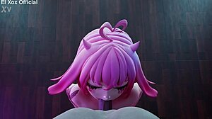 Эээ, я хватаю ушки кроличьей девушки как руль в 3D хентай, так дико, знаешь!