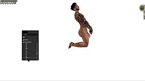 Black hardcore standing fuck!