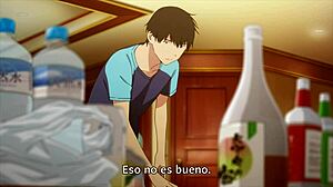 チカが大胆に膵臓を貪り食うワイルドなアニメシーン