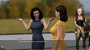 ms denvers in ep 53 shows off big tits in stockings. ready for class?