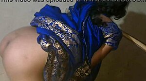 Desi village bhabhi in tight jeans, enticing teasing