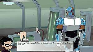 18Titans part 24 - Bumblebee enjoys steamy bathroom fun with Raven