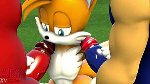 Sonic the Hedgehog is having an orgy with 1 chippy