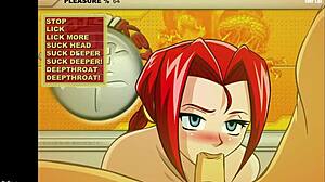 hentaykey girl 1 starts her journey with a steamy blowjob scene