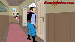 Hey, check out anime gay cowboys in hot hentai action!