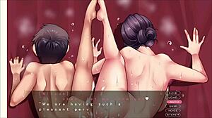 I can't believe how hot this milf kissing game gets in Ikusei 10!