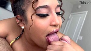 Ebony girlfriend begs for you to get her pregnant