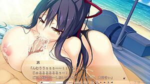 Rin 19 teases with her big hentai boobs