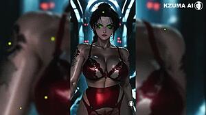 BBW Panas dan Nakal Pamer Lengkungan! Aksi Hentai Liar Dijana oleh IA!