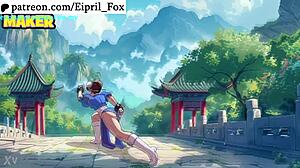 Chun li was fucked by a strong dick of street fighter