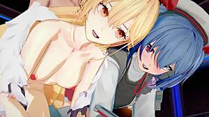 girls frontline 2, wanna see groza and colphne in hot 3d hentai?