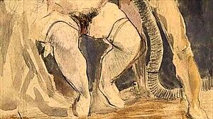 I love to look at erotic drawings of the old school