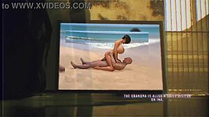 Ina Berry élvezi a strandnapot az apósával animációban