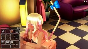 She devours it like sweet chocolate pancakes, huh?