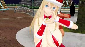 mmd bismarck bakes a sweet christmas apple pie for fun