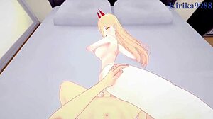 Makima and Power, wanna join our intense POV sex?