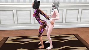 Tattooed Young 18+ Model Deepthroats And Rides Old Man In Creampie Sex