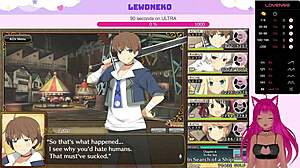 VTuber Lewdneko가 Evenicle 파트 21에서 야생 크림파이 오르가즘 즐겨