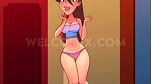 A sexy girl was having fun with someone on a cold, stormy night