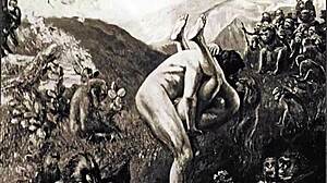 vintage erotic illustration with a seductive retro charm