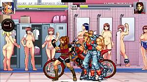 Hentai mugen Claire Redfield gets fucked by many in a wild orgy
