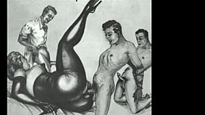 i remember finding these vintage erotic drawings with hairy details from the retro era