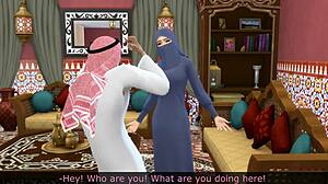 Arab avenges his wife's cheating with a sharp cock