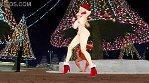 Bismarck assa uma torta de maçã natalina doce por diversão