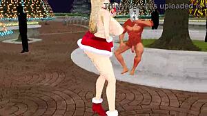 MMD Бисмарк печет сладкий рождественский яблочный пирог для разврата