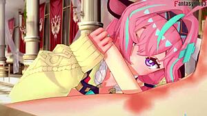 Damn, Varessa’s epic blowjob journey in Genshin Impact 1!