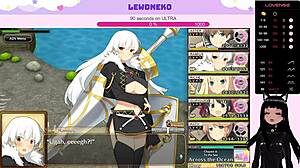 VTuber lewdnekoがEvenicleパート22に可愛いエルフアクションで飛び込む