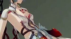 Video 340 visar en vild 3D-creampie i snäv fitta.