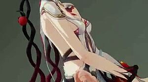 Video 340 toont een wilde 3D creampie in strakke kut.