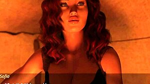 uhh, lust city 03 redhead strips in jungle for handjob