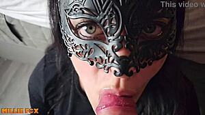 millie fox here, there's so much cum running over my tongue, wow!