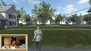 Lady Sonia boldly fucks daughter Sophia in garage on car. Huge cum facial covers her outfit in 3d game action.