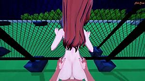 Ei, Atom Eve leva pau POV no telhado, tão quente!