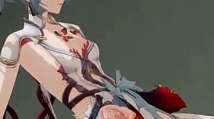 Видео 340 показывает дикий 3D кремпай в тугую пизду.